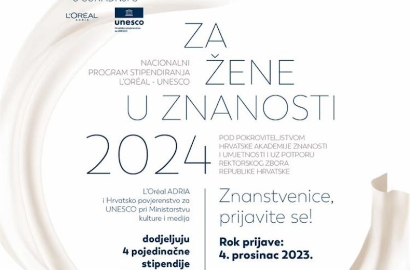 Dugo Selo - dugoselo.info - Objavljen natječaj Nacionalnog programa stipendiranja L'Oréal – UNESCO „Za žene u znanosti“