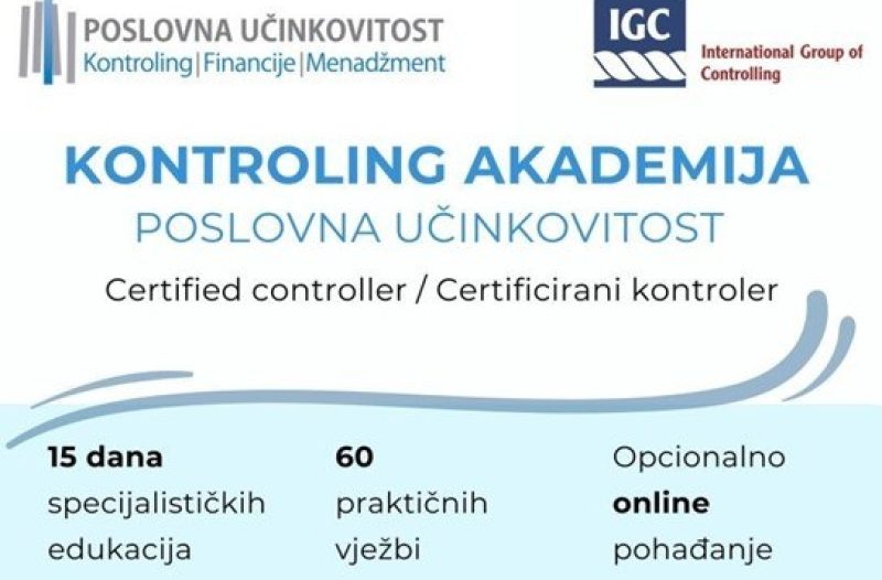 Dugo Selo - dugoselo.info - Kontroling akademija Poslovna učinkovitost, 12.09.-16.12.2025.
