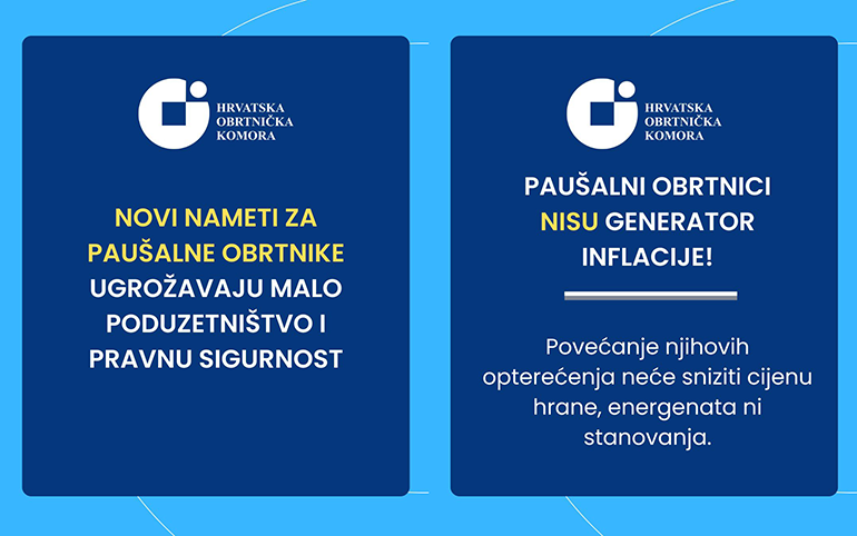 Dugo Selo - dugoselo.info, Gospodarstvo - HOK upozorava: novi nameti na paušalce gase mikro poduzetništvo i tjeraju stručnjake iz Hrvatske